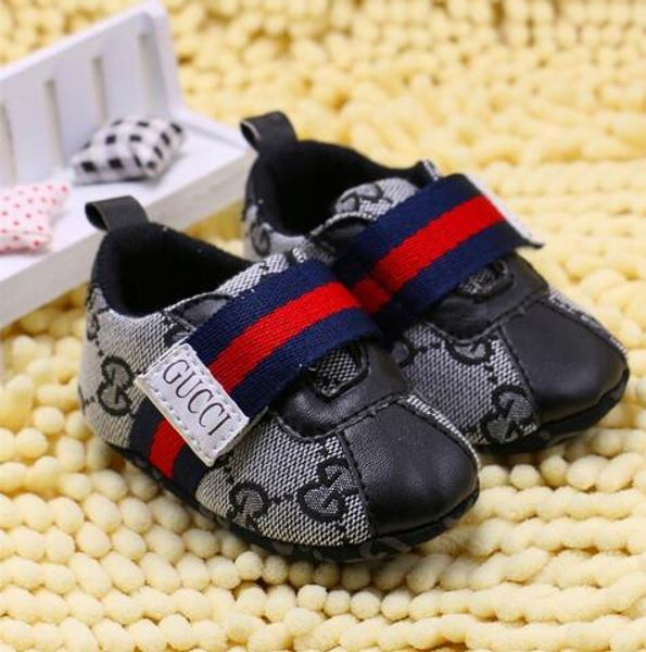 

Baby Boy Классическая повседневная детская обувь Малыш Новорожденный Холст Плед Нов