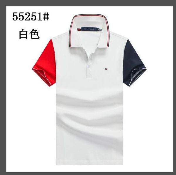 

mens designer shirts striped lapel animal embroidery button men clothes mens short sleeved lapel neck t-shirt, White;black