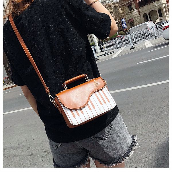 

teenage slantsmall small square bag 2020 new bag girl piano key one shoulder girl