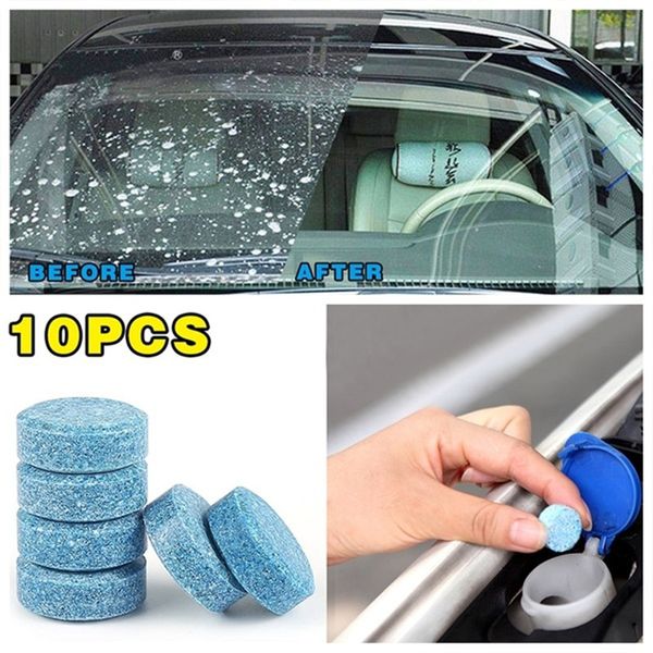 

10pcs/pack car windshield glass washer cleaner compact effervescent tablets detergent car beauty tool accessaries