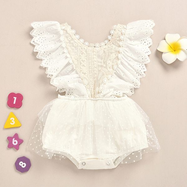 

bunvel 0-24months baby costume lace newborn infant baby girls boys rompers solid color ruched ruffles rompers jumpsuit outfits, Blue