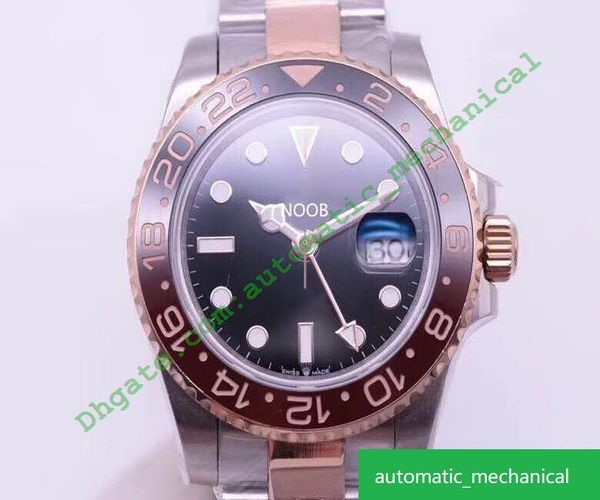 

ks super gmt-003 fashion 2836 automatic machine movement luminous function and waterproof 50m designer watches, Slivery;brown