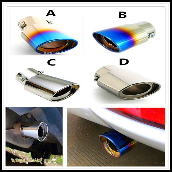 

stainless auto steel car exhaust muffler tip cover pipe tail for kia rio k4 k5 sportage sorento venga avante sonata