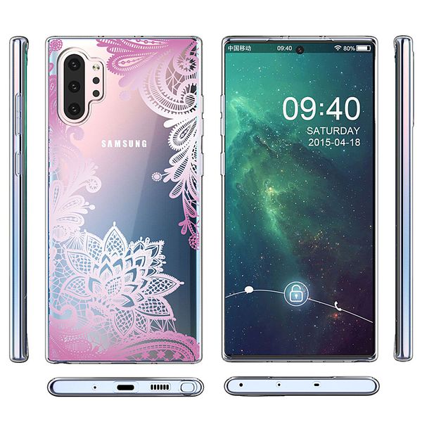 

guranteed perfect fit for samsung not10 note10p s10 s10p s10e s8 s9 s8p s9p note8 note9 thin soft tpu clear cases 6styles wholesale