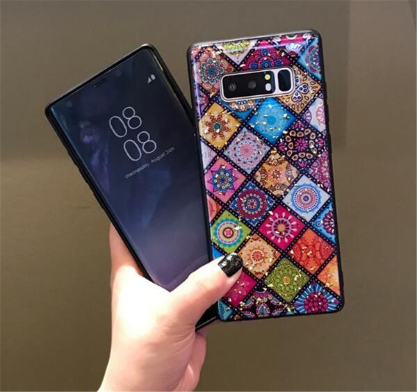 

case for sumsang galaxy note9 note8 s9 s9plus s8 s8plus s10 s10plus for huawei p20 honor 10 case shining glistening lattice tpu cover