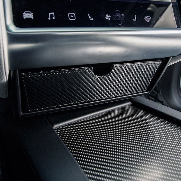 

multifunctional car central console storage box drawer container fit for model s x car organizer accessories new