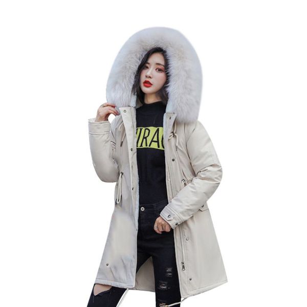 

women coat fashion long a-line jackets ladies outerwear casual zipper long sleeve coat winter hooded thick warm parka, Black