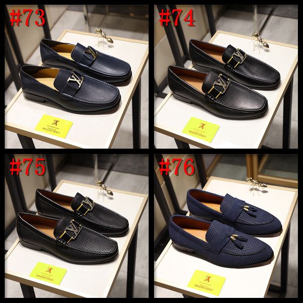 

20fw designers winter with cloth soft napmen luxury brands dress shoes bright leather warm feet men dress shoes leather classicsman shoes, Black