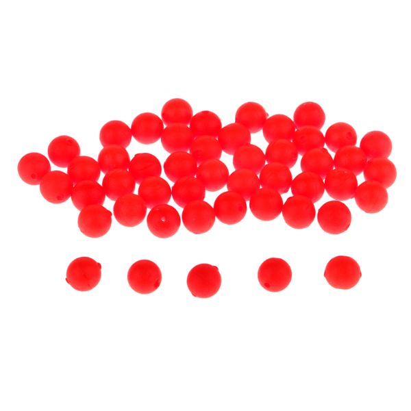 

50pcs fishing float ball eva foam ball striking beans buoyancy bobbers s m l
