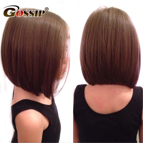 

hair straight bob lace front wigs for black women 6x13 lace front bob wig short human hair wig remy black, Black;brown