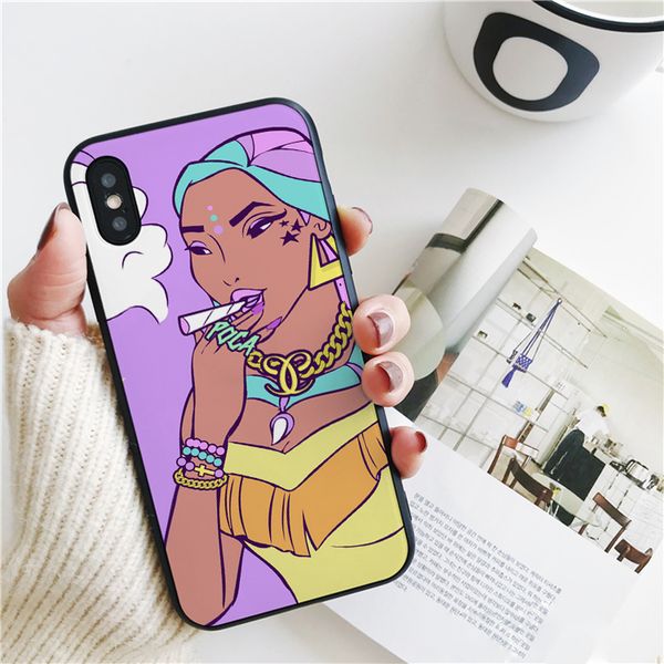 

capa pocahontas smoking cover for iphone 11 pro xs max xr case for iphone 8 7 6s plus 5s se 5 case soft silicone cover.