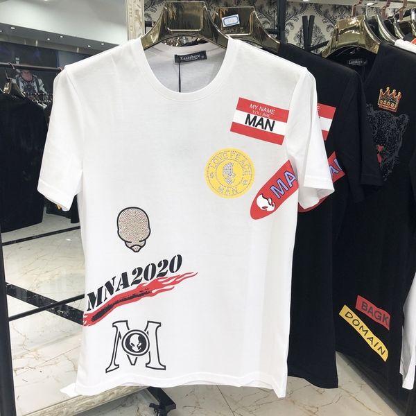 

дизайнер криминал футболки футболки одежда белая одежда с коротким рукавом рубашки моды случайные мужчины тратят 3 больших х # z10, Gray