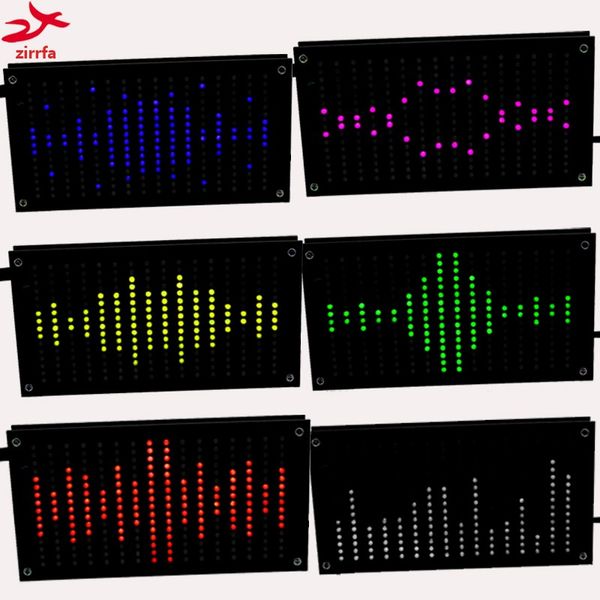 Freeshipping Fai da te Spettro musicale Display Big Size 256 Segmenti Suono Led Spettro musicale Elettronico Fai da te Kit Flash Led 6 colori