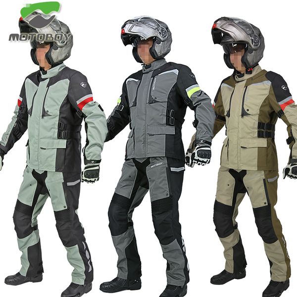 

motoboy мотоцикл профессиональный приключенческий тур 3 слой водонепроницаемый ветрозащитный теплый пиджак комплект 4 сезон износа ce защитн
