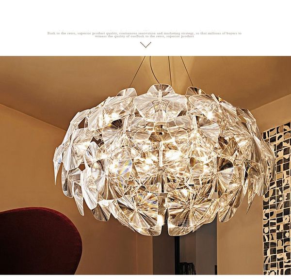 Lampade a sospensione per lampadari per la decorazione del soggiorno del foyer, apparecchi di illuminazione moderni di lusso moderni con lampade a sospensione