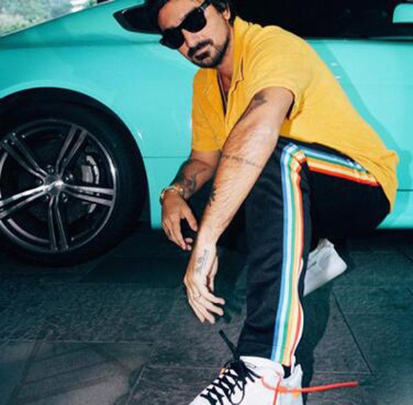 

2020 new arrival palm mens women track pants spring summer autumn tracksuit designer rainbow striped webbing angle trousers, Black