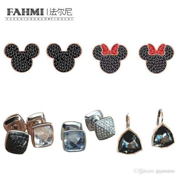 

fahmi swa cartoon fairy simple perforated hoop long earring elegant and elegant made of clear crystal is the ideal gift ing, Golden;silver