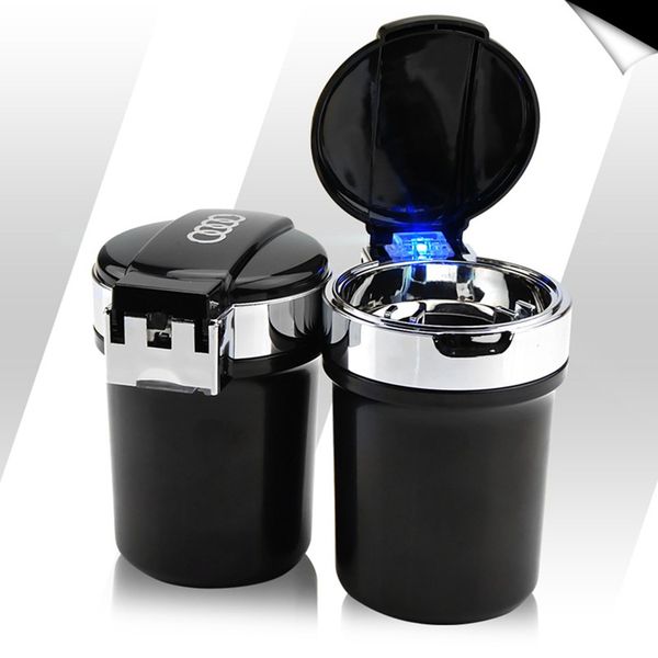 

car led ashtray holder with clock