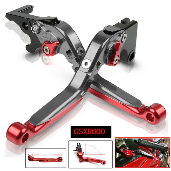 

for gsxr600 gsx-r 600 gsx-r600 1997-2003 1998 1999 2000 2001 motorcycle folding extendable adjustable brake clutch levers