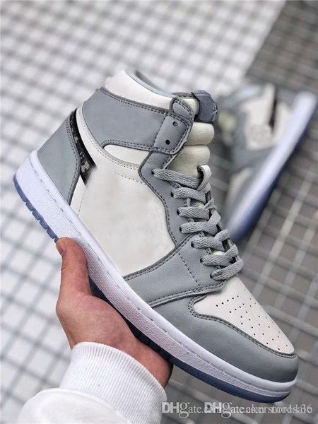 

new arrival 1 high og brand 1s basketball shoes man woman white grey black men sport designer sneakers