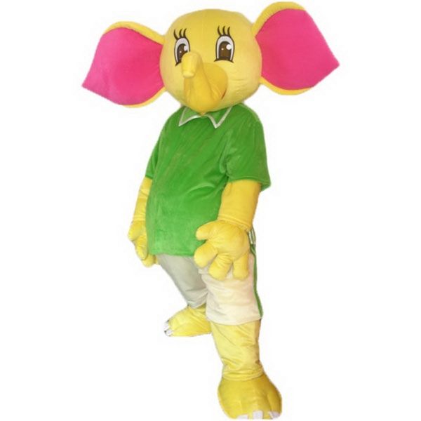

yellow elephant mascot costume cartoon character size longteng (tm)03, Red;yellow