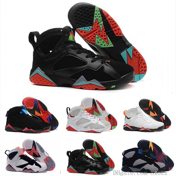

new quality 7s 7 patta bordeaux raptor hare tinker olympic men basketball shoes classic french blue unc gmp sports sneaker size us 7-13