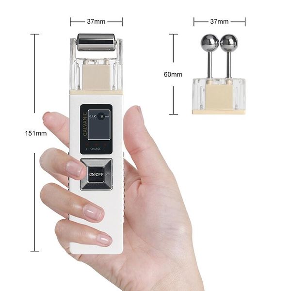 

galvanic microcurrent skin firming ionoresis face massage spa salon tool factory direct sale ing