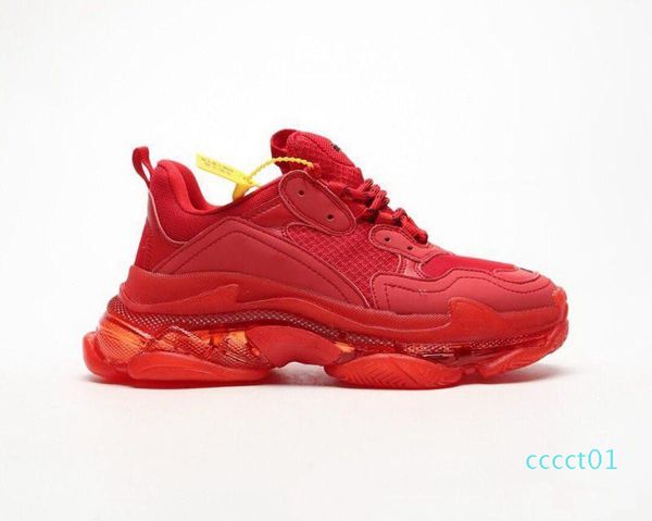 

2019 tripler s 3.0 rainbow new helium crystal bottom red green yellow the most beautiful old dad shoes platform trainers 36-45 ct01, Black