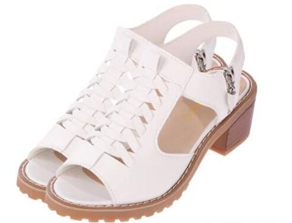 

summer side zipper fish mouth female sandals flat bottom waterproof platform beef tendon bottom wild women shoes 35-40, Black