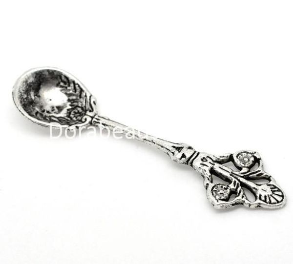 

new women fashion jewelry retail zinc alloy antique bronze spoon charm pendants 60x15mm, hole: 1.5mm 20pcs(b15010, Bronze;silver