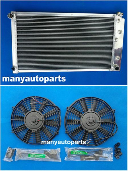

3 rows for gm / chevy 1967-1980 68 69 70 71 72 aluminum radiator & fans