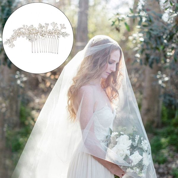 

european and american fashion bridal tiara flower pearl design insert comb wedding accessories new
