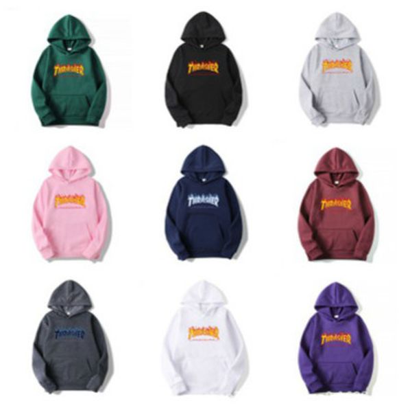 

men designer fashion hoodies brand letter printing pullover 2020 new arrival casual loose sweatshirts 40 colors for wholesale, Black
