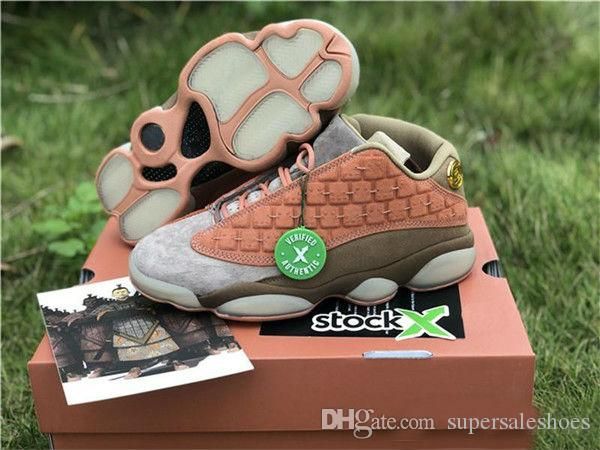 

wholesale clot x basketball shoes 13 low terracott basketball shoes 13s mens outdoor sports sneakers designer shoes