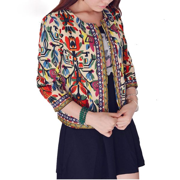 

womens jackets jacket woman embroidery women jacket winter new coat print round neck women slim outwear autumn jacket, Black;brown