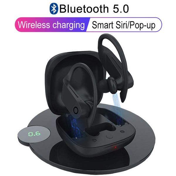 

b10 true tws wireless bluetooth 5.0 earphones sports ear hook earbuds waterprof headphones wireless charge stereo headset pk q62