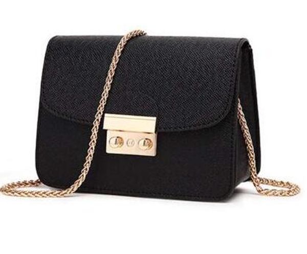 

summer bags women leather handbags chain small women messenger bag candy color shoulder bag party lock purse