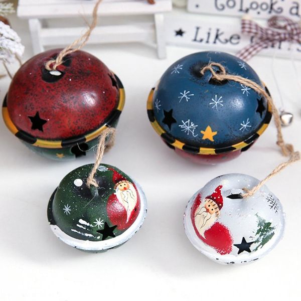 

christmas tree bell ornament santa claus jingle bell pendant xmas hanging bells for christmas decoration gift