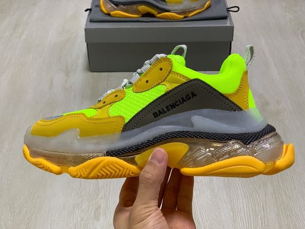 

luxury designer shoes men's ladies party casual jogging sports basketball shoes triple platform air cushion men's and women's, Black