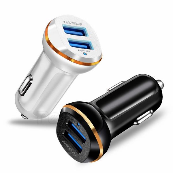 

5v 2.1a dual usb ports auto power adapter car charger for samsung s8 s10 htc gps