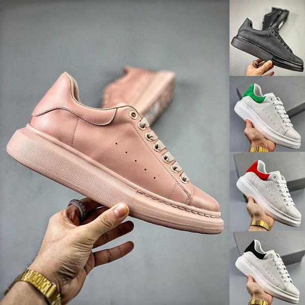 

2020 plus sole fashion party dress wedding shoes men women lady luxury casual shoe real leather triple black all white red back sneaker