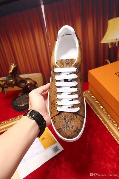 

20fw 2019 new red orange black men canvas shoes men casual designers fashion luxury flat lace-up chaussure homme shoes yetc7