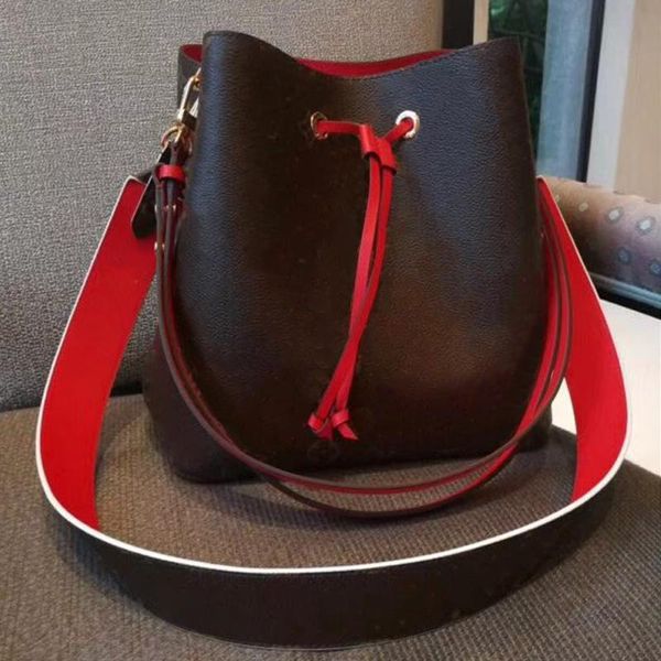 

neonoe shoulder bags women noÃ© leather bucket bag designer handbags flower printing crossbody luxury bag purse brands bags