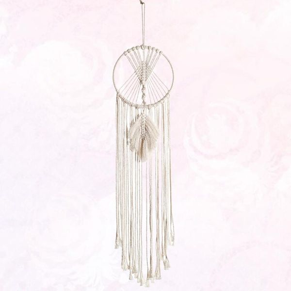 

ловец снов гобелен ручной хлопок веревка висячие декор стены висячие украшения для дома спальня indoor (белый