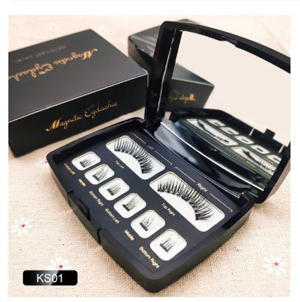 

3d/6d false magnetic eyelashes natural long 25mm wispy lashes strips 3 magnet fake eyelashes mink eye lashes extension supplies