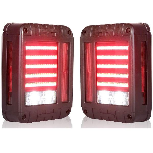 

dhbh-led tail lights for 07-17 wrangler reverse light turn signal lamp running lights for wrangler jk