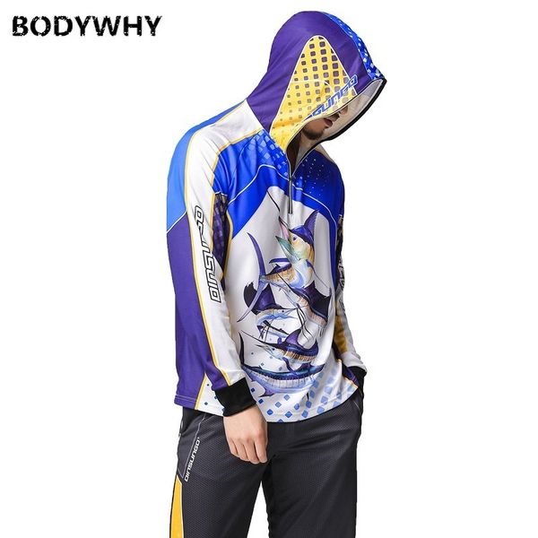 

mens ice silk fishing clothing sun protection clothing cycling clothes hooded anti-mosquito breathable quick drying clothes, Black