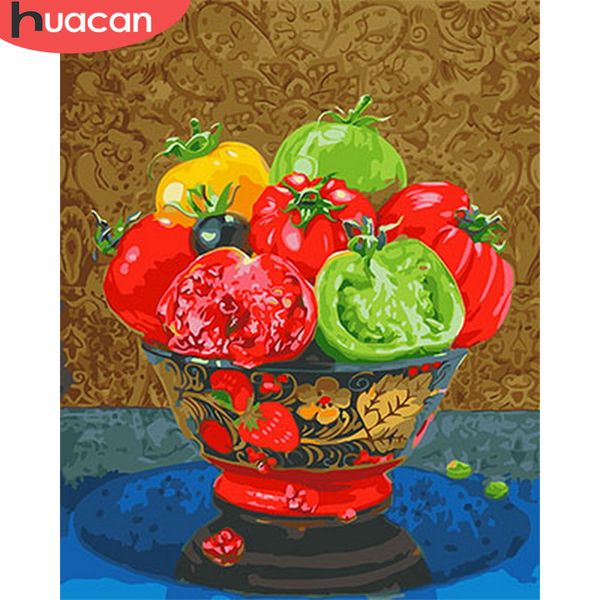 

huacan краска по номеру натюрморт рисования на холсте расписанную живописи подарков diy картинки по номеру kits home decor