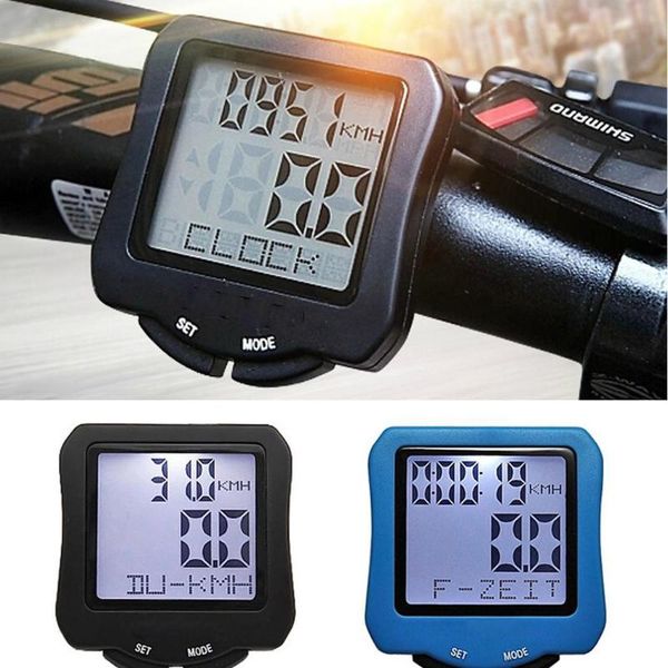 

lcd backlight waterproof sunding bicycle computer multifunction cycling computer english bike speedometer odometer