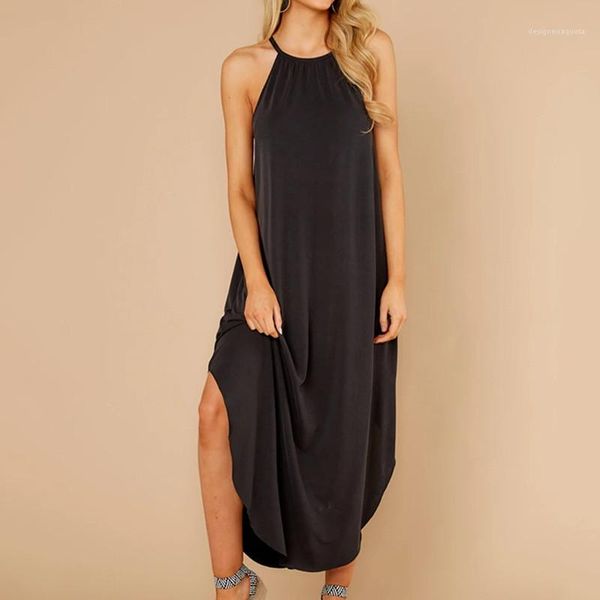 

waist clothing womens asymmetrical backless dresses ladies halter panelled dress spring fashion womens mid, Black;gray